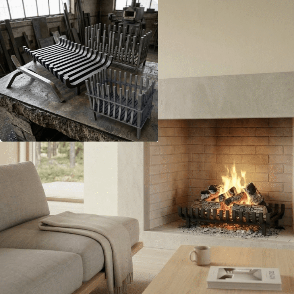 Fabricación de parrillas para chimeneas
